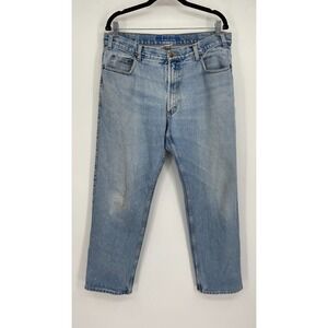 Pendleton Straight Leg Jeans Mens Size 36x30 Mid Rise Light Wash Cotton Denim